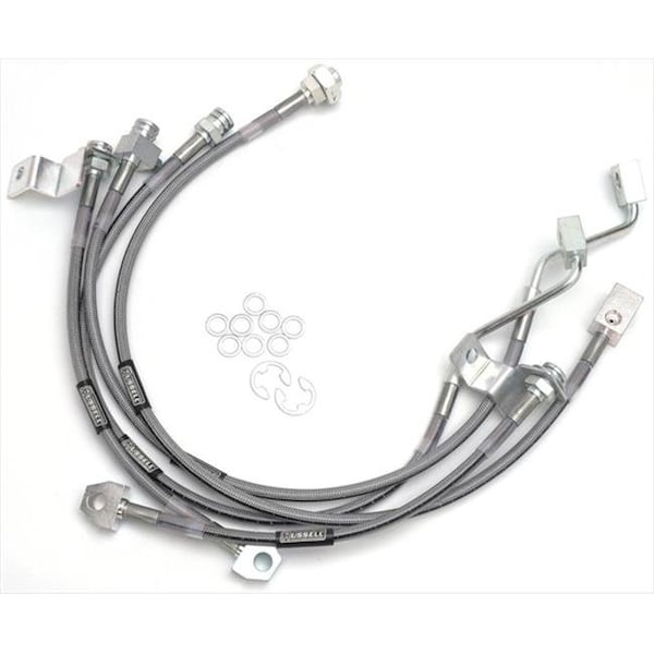 Russell/Edel <p>Direct bolt-on brake hose bring the ultimate in braking performance. They improve your braking pe R62-696490 - main